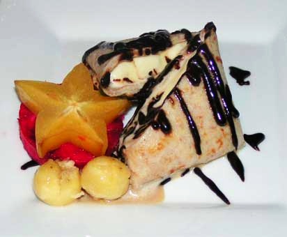 French crepes with ice cream  recipe with picture