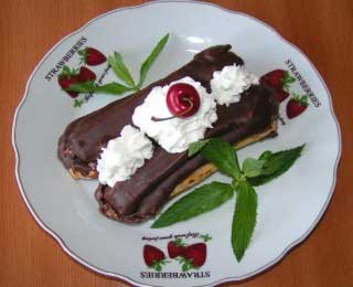 Creme Brulee,  With eclair    recipe  Dessert Recipes Pictures tiramisu Tiramisu, Chocolate cake