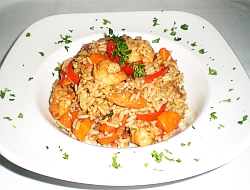 Rice with shrimp
