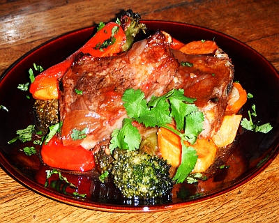 Baked lamb chops picture