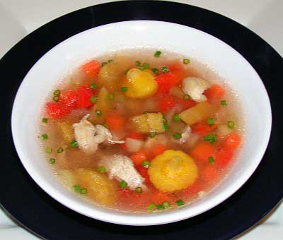 Caribbean chicken soup