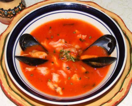 Seafood soup picture