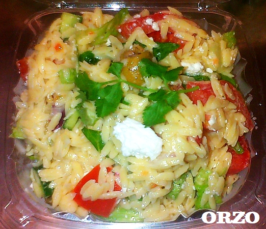 Orzo Mediterranean salad