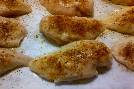 Frozen chicken breasts