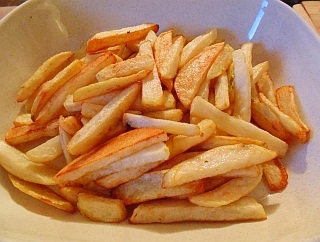 Home-cooked fries