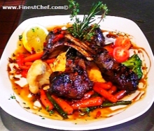 Grilled rack of lamb picture