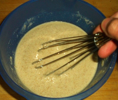 Whole wheat pancake batter