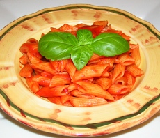 Italian penne pomodoro tomato sauce