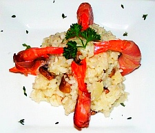 Prosciutto wrapped shrimp