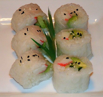 Rice paper sushi