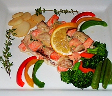  Salmon and swordfish entree recipe