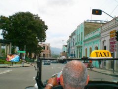 Taxi ride in Santiago de Cuba
