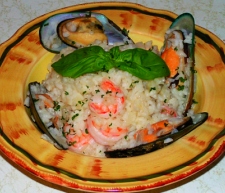 Seafood risotto recipe