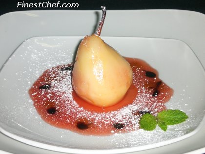 Poached pear picture